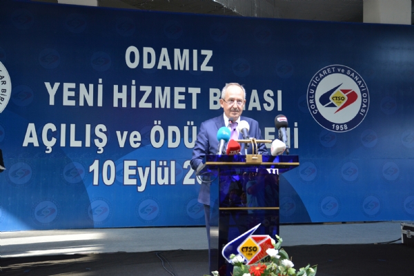 orlu TSO Yeni Hizmet Binasnn Resmi Al ve Vergi dl Treni Gerekleti