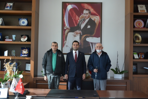 Levent Gngr ve brahim Gldere, Odamz Ynetim Kurulu Bakan zzet Volkana Ziyarette Bulundu