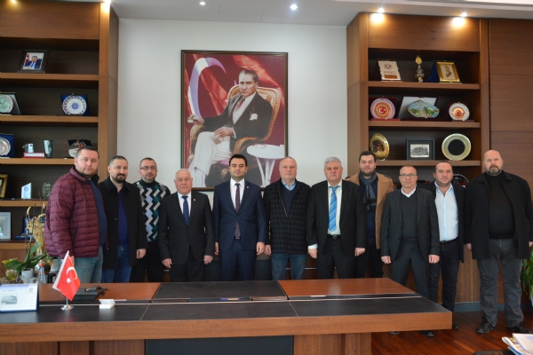 orlu ofrler ve Otomobilciler Odas Bakan   Abdullah Ba ve Ynetim Kurulu yeleri´nden Odamz Ynetim Kurulu Bakan  zzet Volkan´a Ziyaret