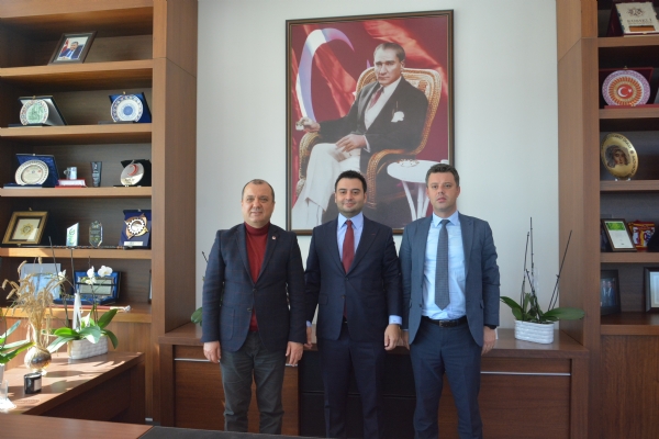 CHP Tekirda Milletvekili  Sayn lhami zcan Aygun  Odamz Ynetim Kurulu Bakan  zzet Volkana  Ziyarette Bulundu