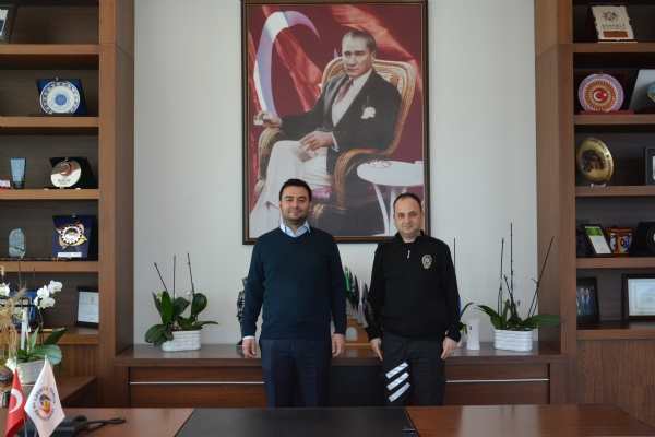 orlu le Emniyet Mdrl Toplum Destekli  Polislik Bro Amirliinde Grevli Polis Memuru  Ali Adatepe´den Ynetim Kurulu Bakan zzet Volkan´a Ziyaret