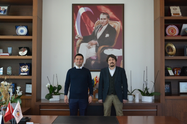 Namk Kemal niversitesi Teknopark Genel Mdr retim Grevlisi Bar Kocabyk, Odamz Ynetim Kurulu Bakan zzet Volkana Ziyarette Bulundu