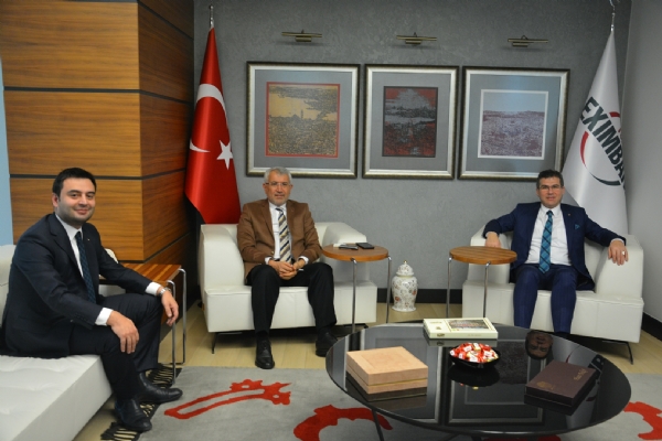 Odamz Bakanlarndan Trk Eximbank Genel Mdr Adnan Yldrma Ziyaret