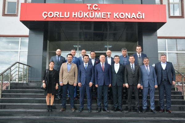 orlu TSO Bakan ve Yneticilerinden orlu Protokolne  Nezaket Ziyareti