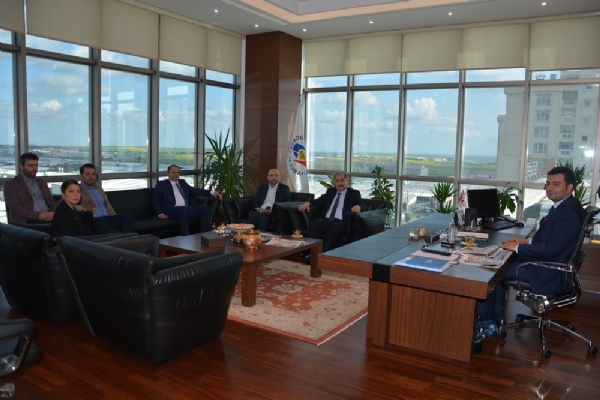 Tekirda  Namk Kemal niversitesi Rektr Prof. Dr. Osman imek Odamza Ziyarette Bulundu