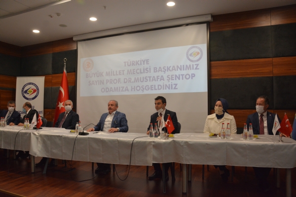 TBMM Bakanmz Prof. Dr. Sayn Mustafa entoptan Odamza Ziyaret