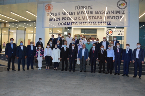TBMM Bakanmz Prof. Dr. Sayn Mustafa entoptan Odamza Ziyaret