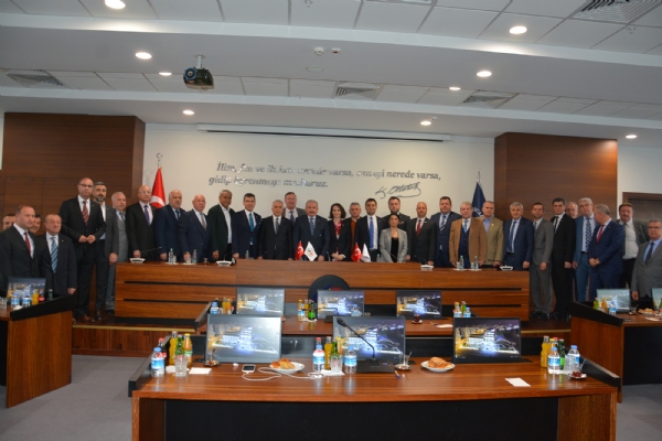 TBMM Meclis Bakan Prof. Dr. Mustafa entop Odamz Ziyaret Ederek Trakya Oda ve Borsa Bakanlar ile Bir Araya Geldi