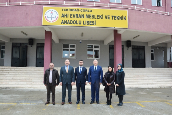 Odamz Ynetimi orlu Ahi Evran Mesleki ve Teknik Anadolu Lisesi´ne Ziyarette Bulundu