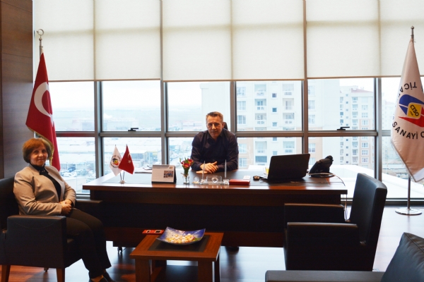 Aile ve Sosyal Politikalar Bakanl Birim Bakan  Sabiha zmolladan  Odamz Meclis Bakan  smail Gleroluna Ziyaret