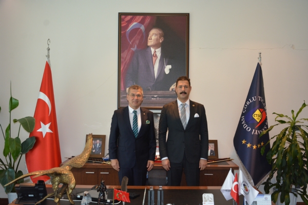 Tekirda� Cumhuriyet Ba�savc�l���na Atanan Bilgehan Y�CEL�den Odam�z Meclis Ba�kan� Erdim NOYAN&acute;a Veda Ziyareti