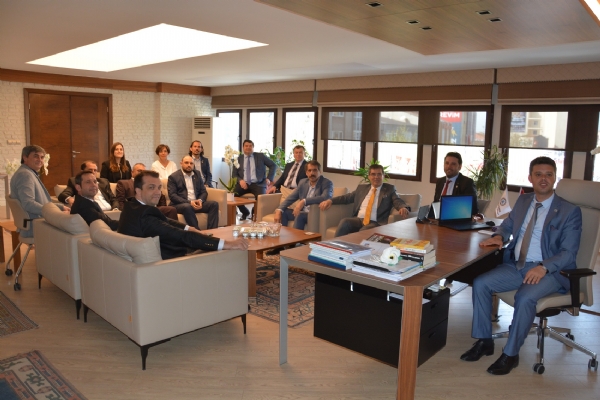orlu TSO´dan orlu Belediye Bakan Ahmet Sarkurt´a Tebrik Ziyareti