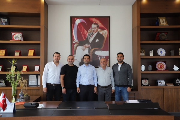 Naturel Kumlama, Muca Matbaac�l�k,  Envir M�hendislik ve Oto Ayhan Yedek Par�a Yetkililerinden  �orlu TSO Y�netim Kurulu Ba�kan� �zzet VOLKAN&acute;a Ziyaret