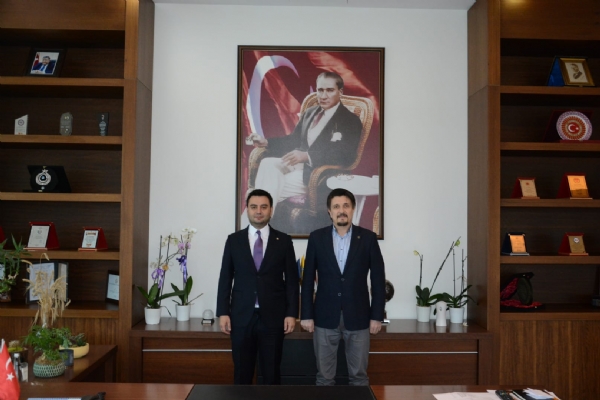 Namık Kemal Üniversitesi Teknopark Genel Müdürü Öğr. Gör. Dr. Barış Kocabıyık Odamız Yönetim Kurulu Başkanı İzzet Volkan´a Ziyarette Bulundu