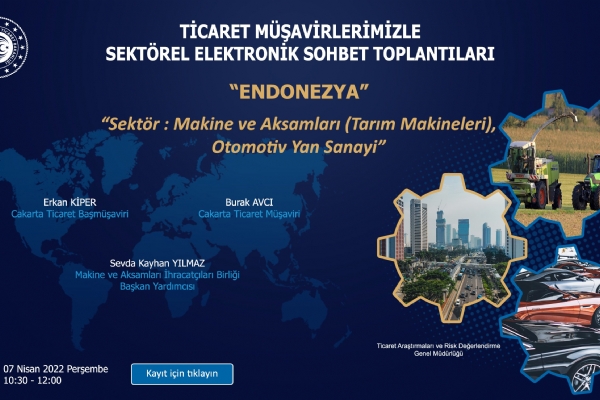 Ticaret Müşavirleri ile Elektronik Sohbetler- Endonezya Toplantısı Gerçekleşti