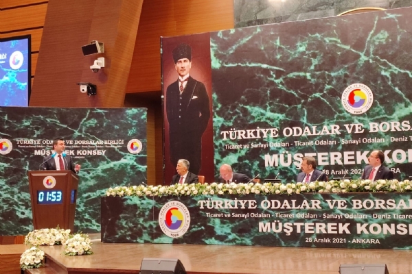 Ynetim Kurulu Bakanmz zzet Volkan TOBB Mterek Konsey Toplants´na Katld