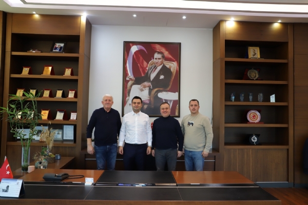 CHP Çorlu İlçe Başkanı Sayın Cüneyt Akar, Çorlu Belediye Meclis Üyesi Sayın Engin Akın Odamız Yönetim Kurulu Başkanı İzzet Volkanı Ziyaret Etti