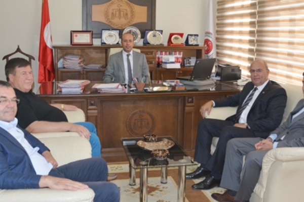 orlu TSO´dan orlu Adalet Komisyonu Bakan Mustafa zelik´e Nezaket Ziyareti