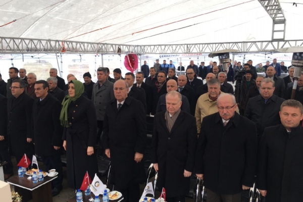 Odamız Yönetim Kurulu Başkanı Enis Sülün, Çerkezköy Ticaret ve Sanayi Odası Sosyal Bilimler Lisesi Temel Atma Töreni´ne Katıldı