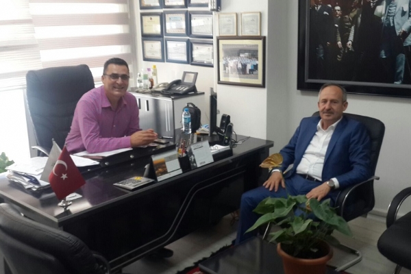 Odamız Yönetim Kurulu Başkanı İbrahim Gönül´den Çorlu Belediyesi Zabıta Müdürü Birol Uçar´a Ziyaret