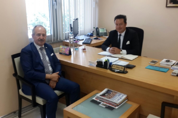 İbrahim Gönül, Halkbank Yeni Çorlu Şube Müdürü Erhan Tan´ı Ziyaret Etti