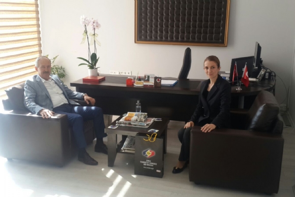 Yönetim Kurulu Başkanımız İbrahim Gönül´den Çorlu Nüfus Müdürü Nazlı Çorbacı´ya Ziyaret