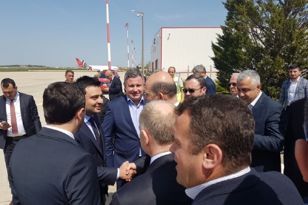 İçişleri Bakanı Süleyman Soylu Çorlu Havalimanı´ndan Uğurlandı