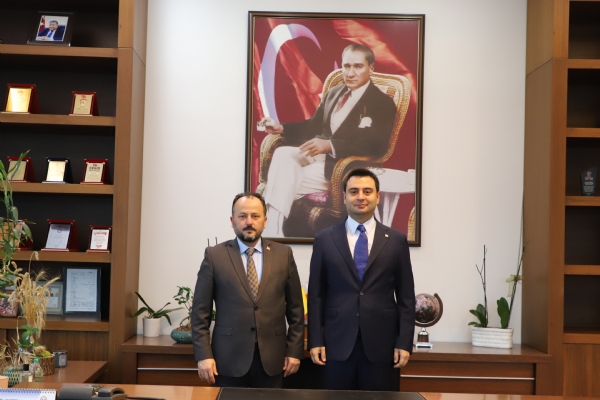 Kapaklı Ak Parti Belediye Başkan Aday Adayı Şakir Demirel Odamız Yönetim Kurulu Başkanı İzzet Volkanı Ziyaret Etti