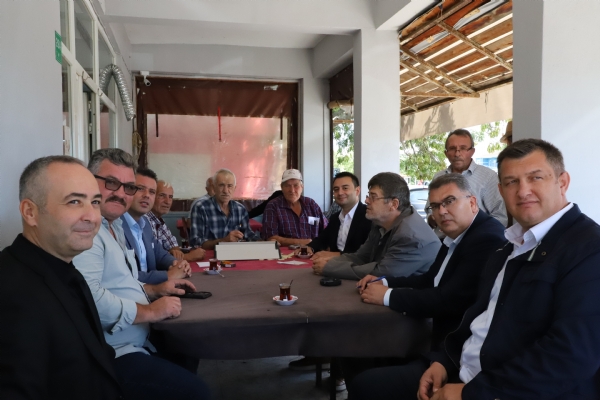 orlu Belediye Bakan Ahmet SARIKURT ve Odamz Ynetim Kurulu Bakan zzet VOLKAN, Seymen Mahallesi Muhtar Aydn DNLER  le  Bir Araya Geldi
