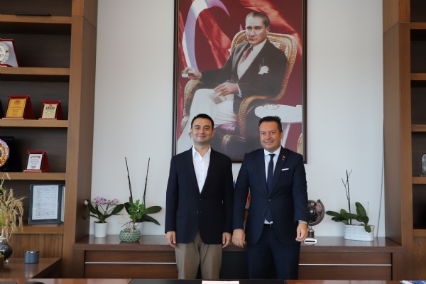 orlu Halk Bankas ube Mdr Sayn Erhan TAN Odamz Ynetim Kurulu Bakan zzet VOLKAN´a Veda Ziyaretinde Bulundu