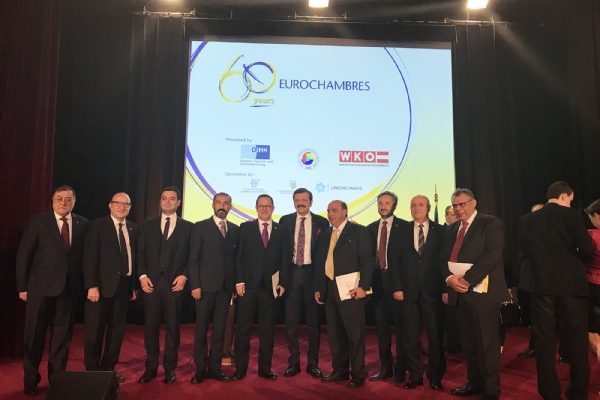 TOBB Bakan Rifat Hisarcklolundan Odamz Ynetim Kurulu Bakan zzet Volkana zel Davet