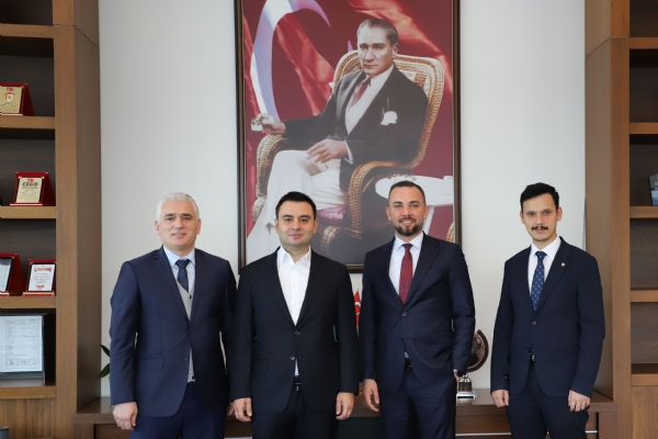 Vakıf Katılım Çorlu Şubesinden Odamız Yönetim Kurulu Başkanı İzzet VOLKAN´a Ziyaret