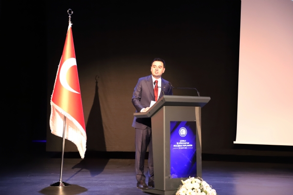 T.C. Ticaret Bakan Sayn Prof. Dr. mer BOLATn Terifleriyle Dzenlenen orlu  Dnyas ile Buluma Toplants Odamzda Gerekleti