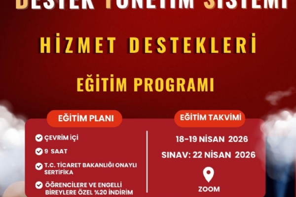 Destek Y�netim Sistemi Hizmet Destekleri E�itimi Ger�ekle�ti