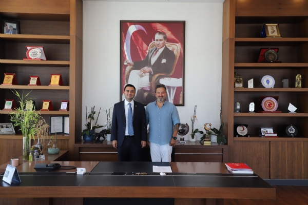 AAC Mimarl�k Firma Sahibi Melih Aksoydan  Odam�z Y�netim Kurulu Ba�kan� �zzet Volkana Ziyaret