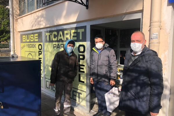 7. Meslek Komitemizden yelerimize Maske Destei