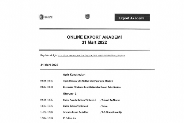 Online Export Akademi Gerçekleşti