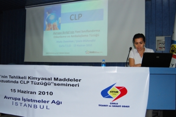 Çorlu TSO ve AİA İşbirliği İle "CLP Tüzüğü" Semineri Gerçekleştirildi