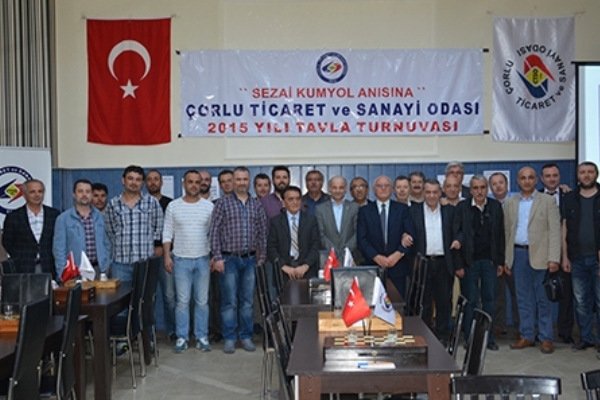 Çorlu Ticaret ve Sanayi Odası´nda Sezai Kumyol Anısına "Ödüllü Tavla Turnuvası" Düzenlendi