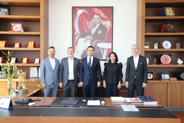 T�GEM Tekirda� �ube Ba�kan� Cebrail �E�EN ve Beraberindeki Heyetten Odam�z Y�netim Kurulu Ba�kan� �zzet VOLKAN&acute;a  Tebrik Ziyareti