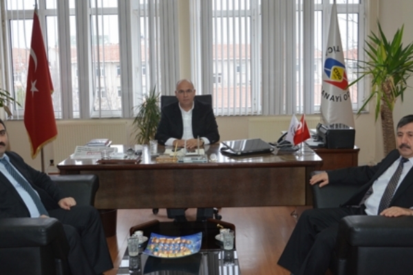 Tekirdağ Defterdarı ve Tekirdağ Vergi Dairesi Başkanı´ndan Çorlu TSO Meclis Başkanı Metin Akgün´e Ziyaret