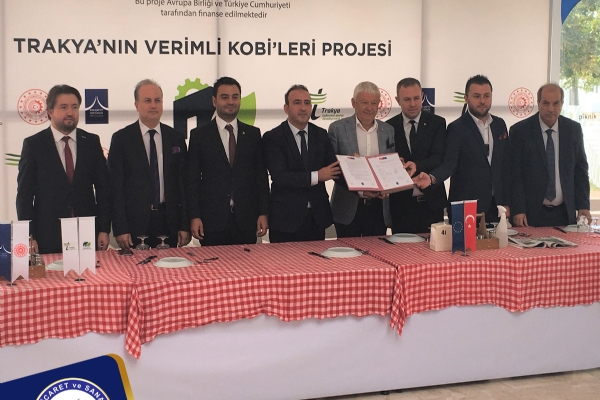 Odamız Yönetim Kurulu Başkanı İzzet Volkan Trakya Verimlilik Platformu´nun Temsili Mutabakat Metni İmza Törenine İştirak Etti