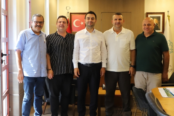 orlu TSO Ynetim Kurulu Bakan zzet VOLKAN  Sleymanpaa Belediye Bakan Sayn Volkan NALLAR´a  Tebrik Ziyaretinde Bulundu