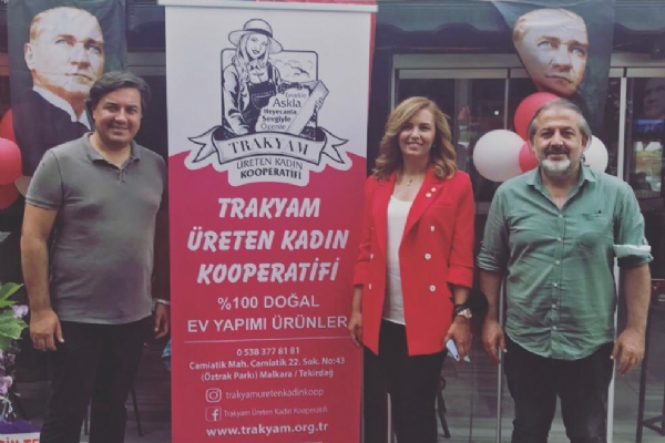 15. Meslek Komitesi Üyeleri Trakyam Üreten Kadın Kooperatifinin Açılışına Katıldı