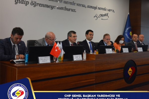 CHP Genel Bakan Yardmcs Ve Tekirda Milletvekili Sayn Faik ZTRAK Odamza Ziyarette Bulundu