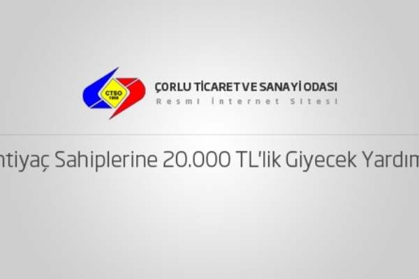 htiya Sahiplerine 20.000 TL´lik Giyecek Yardm