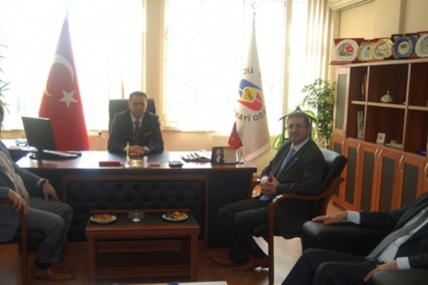 Turhal TSO ve Türk Girişimci ve İş Dünyası Konfederasyonu´ndan Çorlu TSO Başkanı İsmail Güleroğlu´na Ziyaret